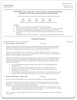 Example resume Junior to Mid-Level Professional; Multiple Employers